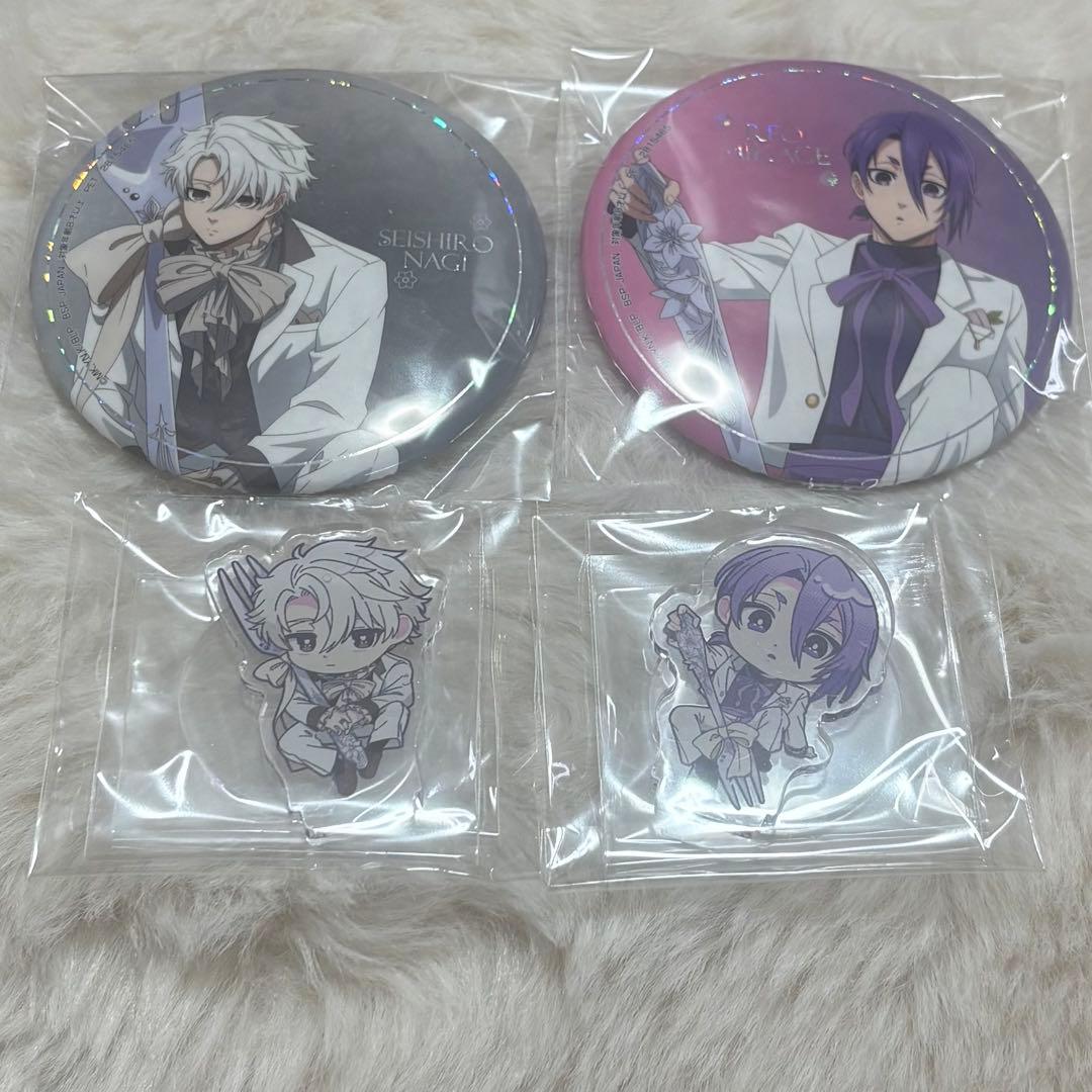 ナムコ限定sweets flavor 2026 凪 玲王 缶バッジ アクスタ