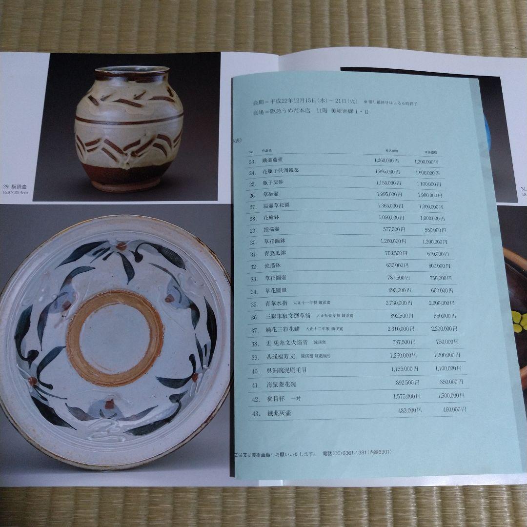 河井寛次郎　指描壷　共箱　デパート個展作品　黄布付き