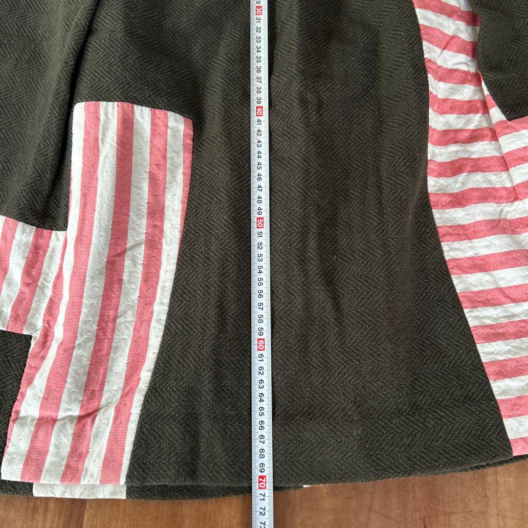 ミナペルフォネンフレアスカート オリーブグリーン