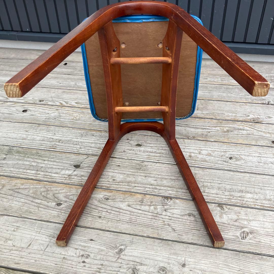 昭和レトロ 秋田木工 ミッドセンチュリー ベントウッドスツール 木製 古家具