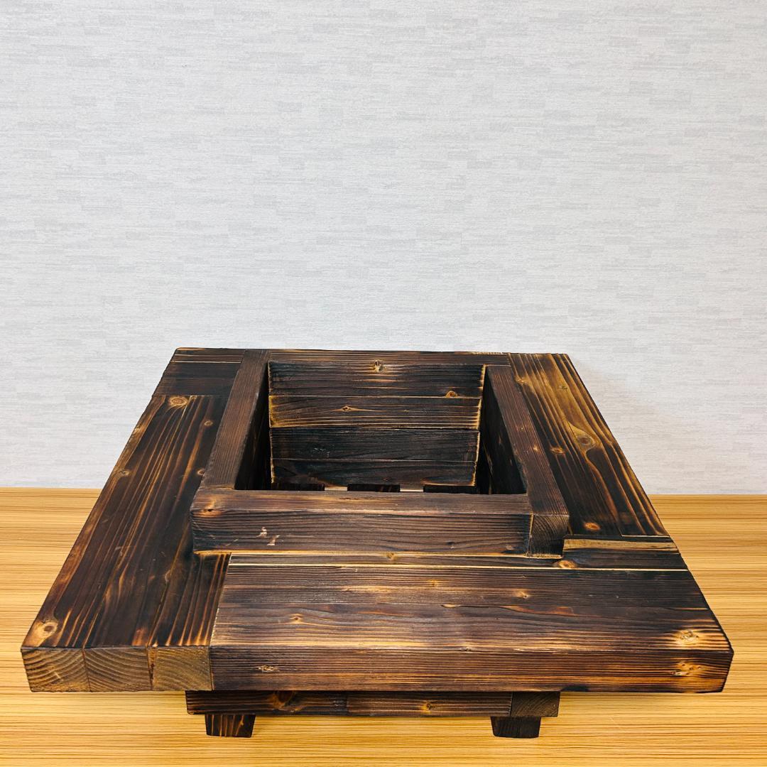 オバリサイン 「IRORI」 トドマツ製 囲炉裏テーブル 正方形