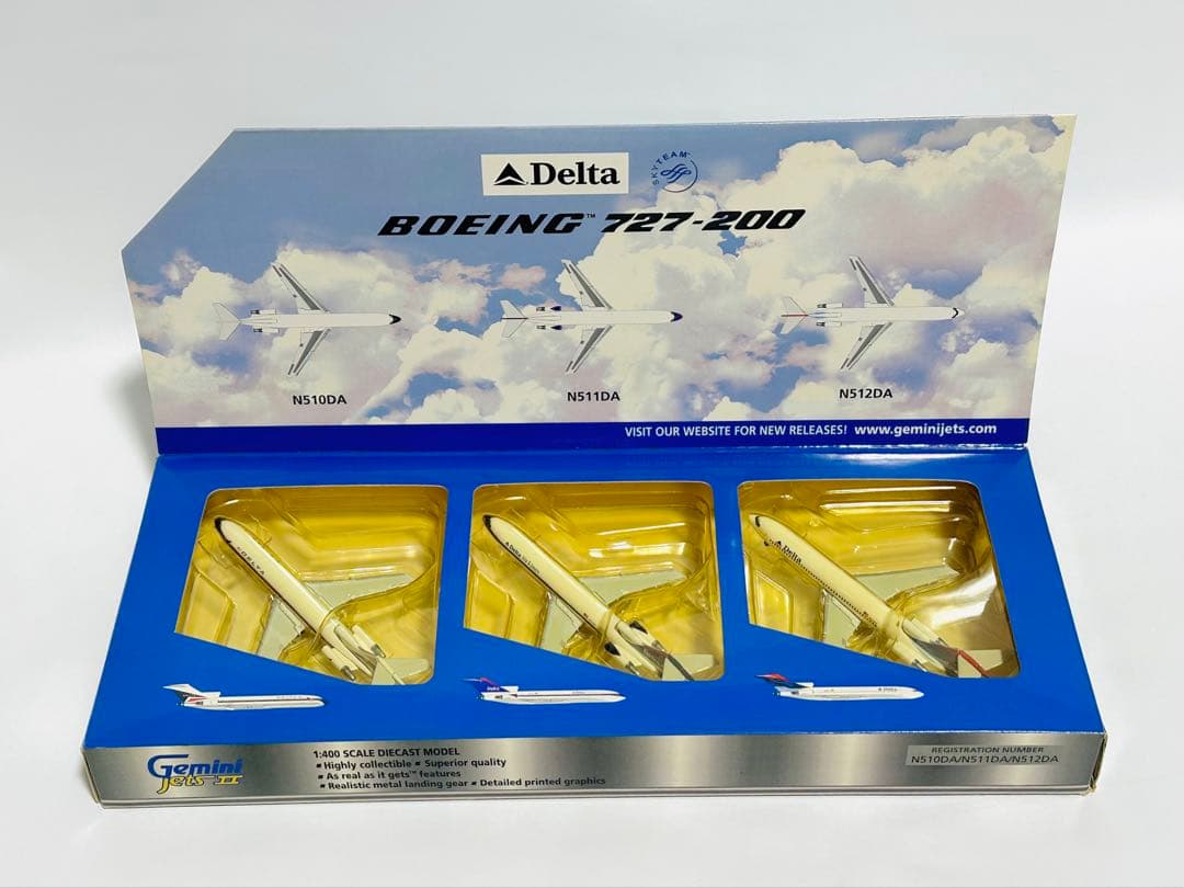 Gemini 1/400 B727-200 デルタ航空 3機セット限定版