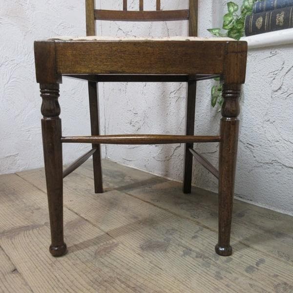 イギリス アンティークチェア 椅子 鋲打ち イス 店舗什器 英国 4105d