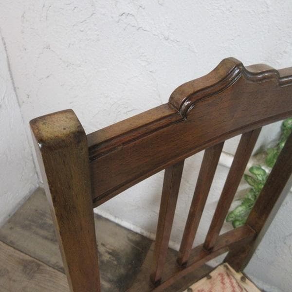 イギリス アンティークチェア 椅子 鋲打ち イス 店舗什器 英国 4105d