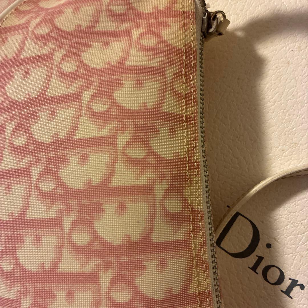 希少？Christian Dior⭐️ピンクロゴ総柄⭐️サドルバッグ⭐️トロッター⭐️