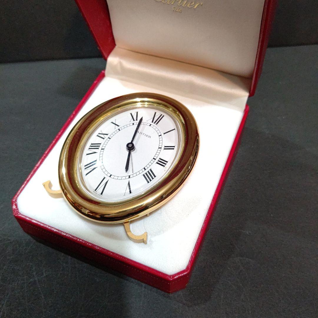 美品 Cartier カルティエ ベニュワール 置き時計　 稼働品