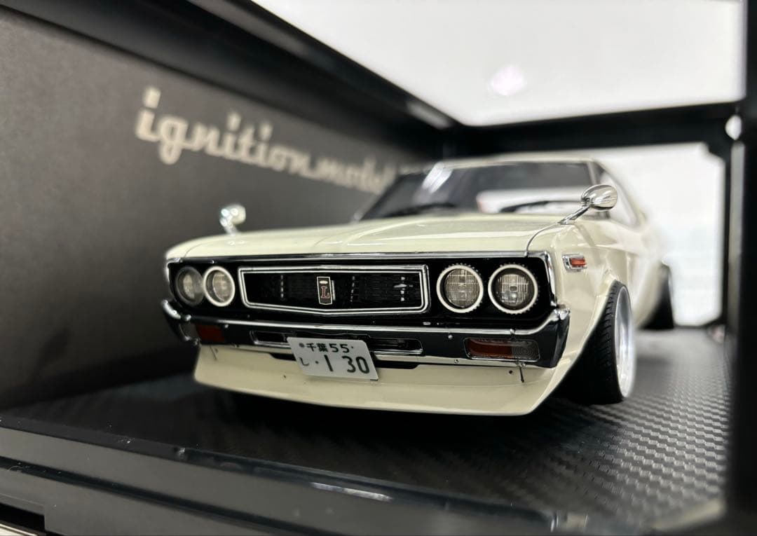 1/18 イグニッションモデル　日産ローレル　ワタナベ　オバフェンカスタム