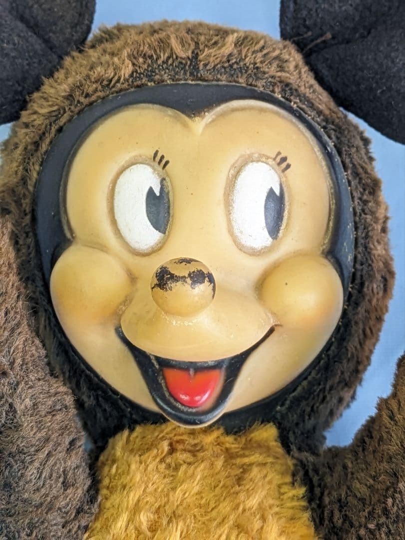 ミッキーマウス アンティーク ヴィンテージ　ぬいぐるみ イギリス 蚤の市