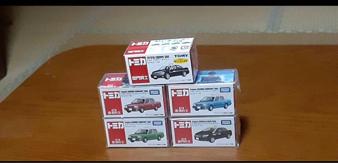 【5台セット】トミカ　香港仕様　タクシー　1/63