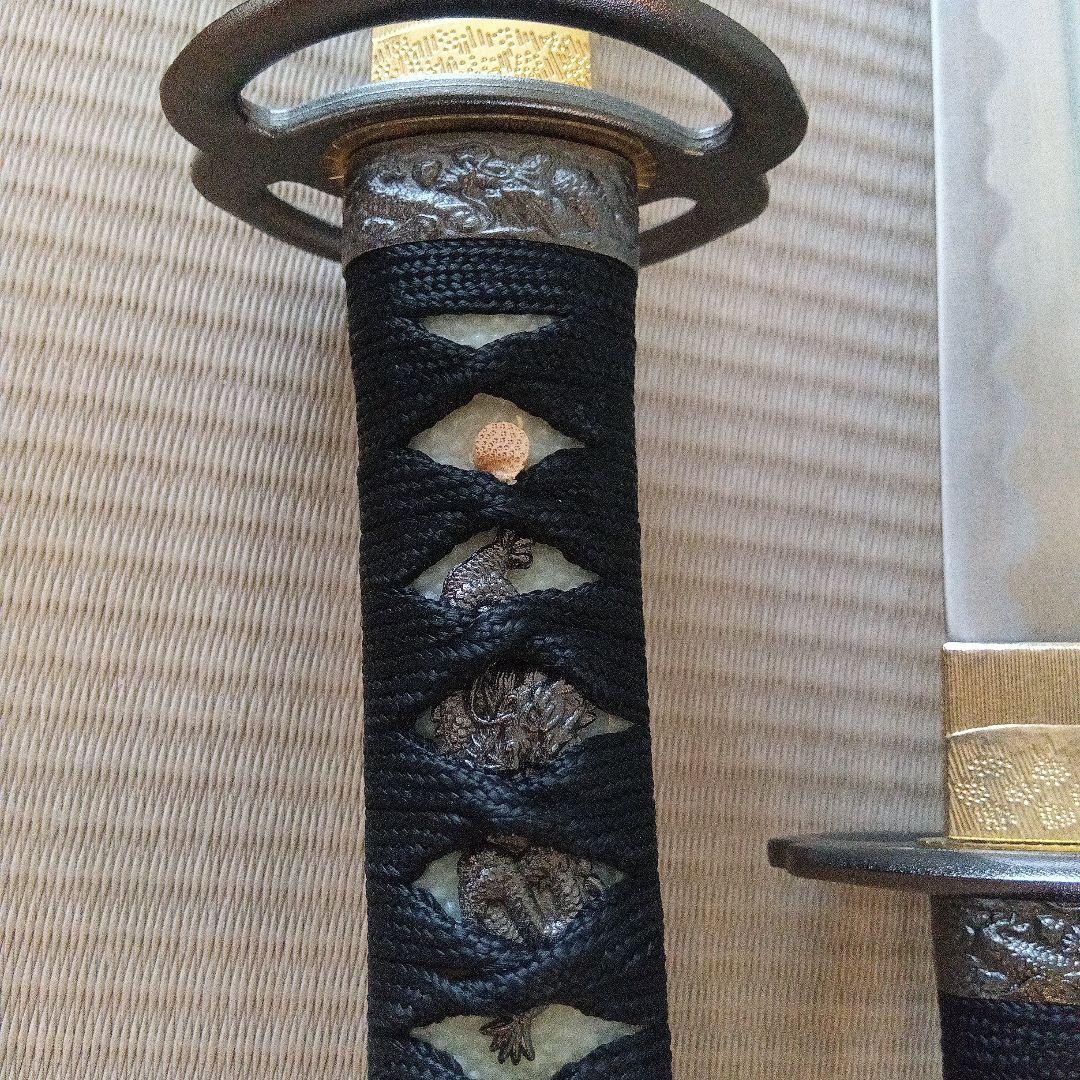 二刀流　大刀小刀セット　海鼠鍔　模造刀　宮本武蔵イメージの刀