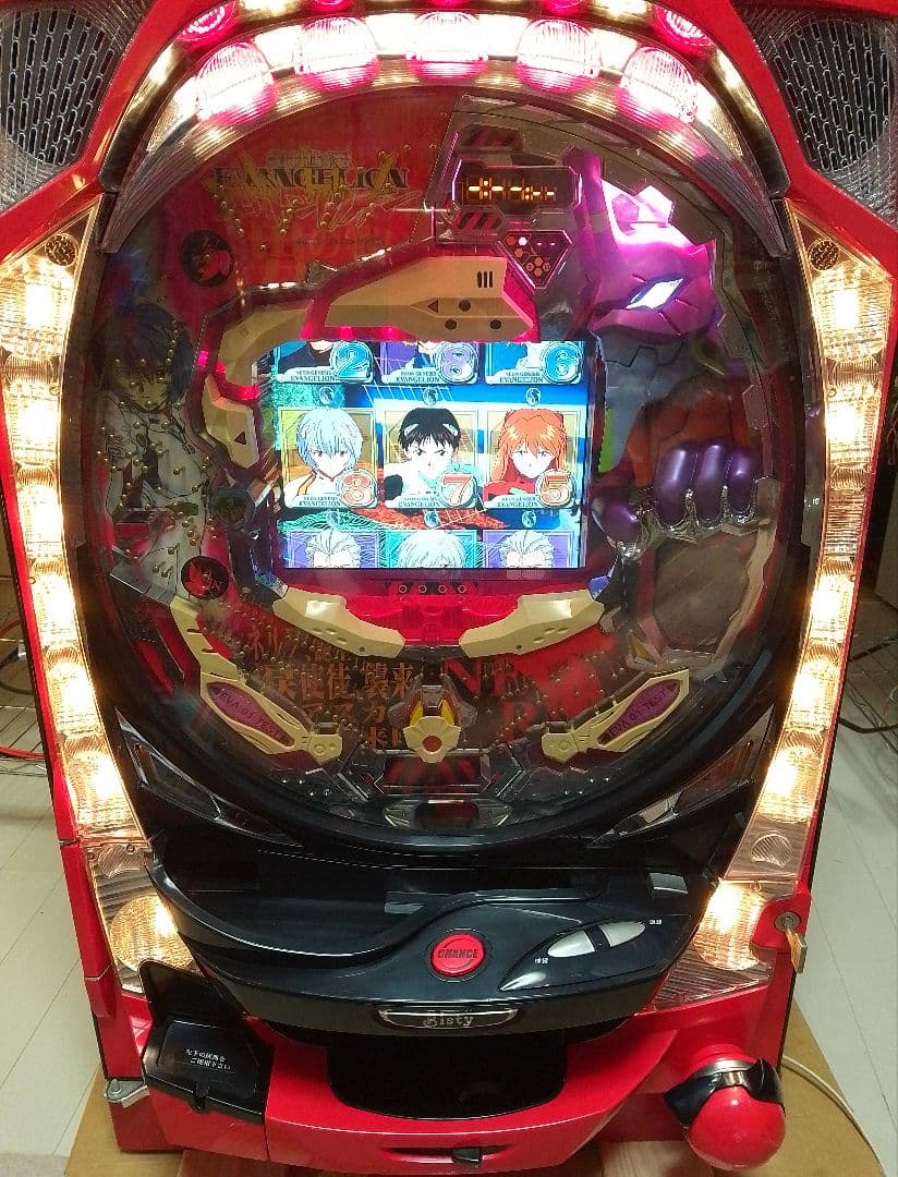 CR新世紀エヴァンゲリオンSN＋セカパク、キセカチのセル付きパチンコ実機