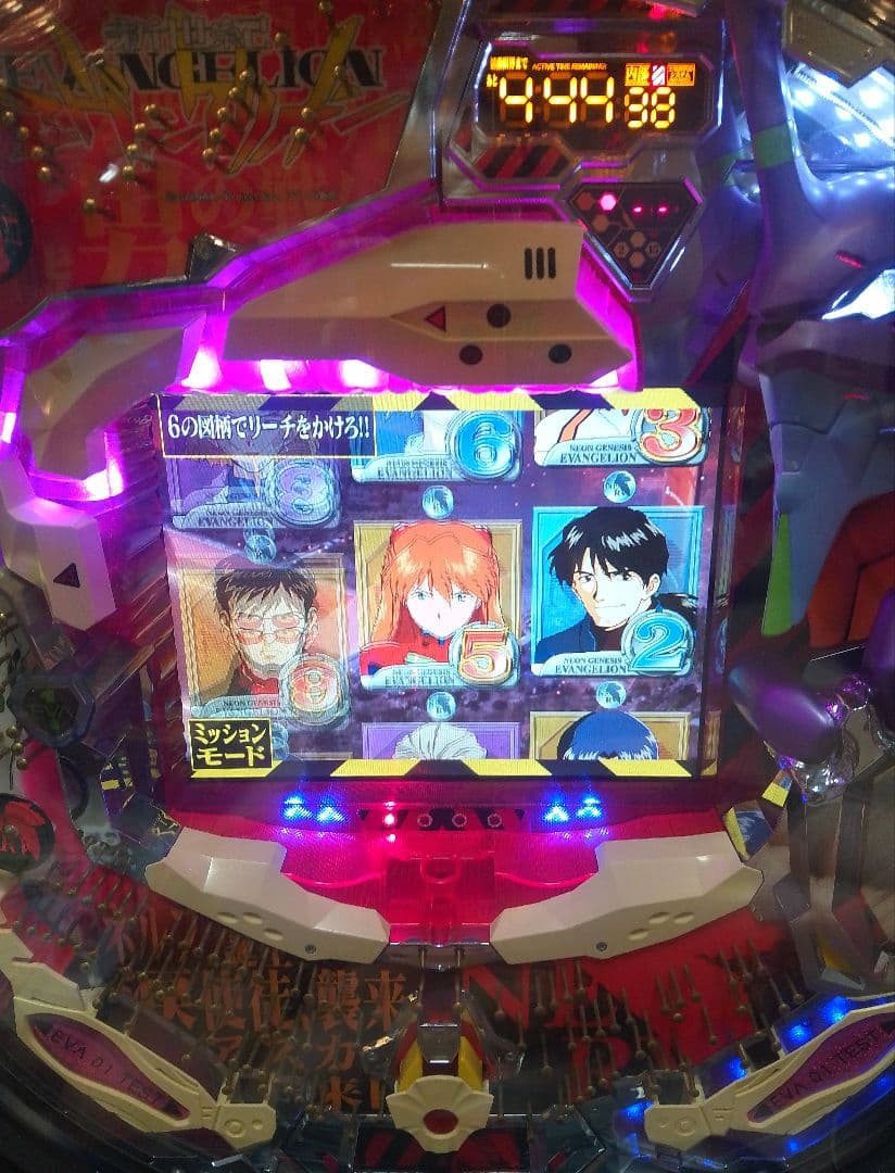 CR新世紀エヴァンゲリオンSN＋セカパク、キセカチのセル付きパチンコ実機