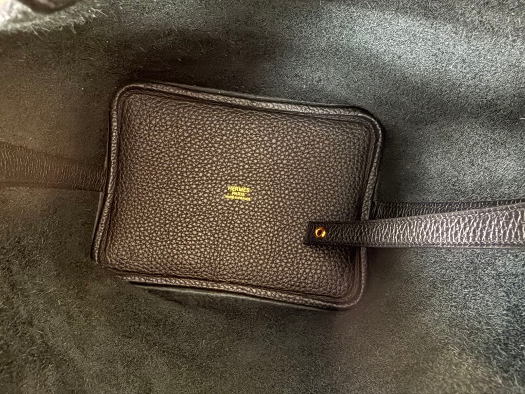 エルメス　ピコタンロックPM ノワール/Gold金具　B刻印