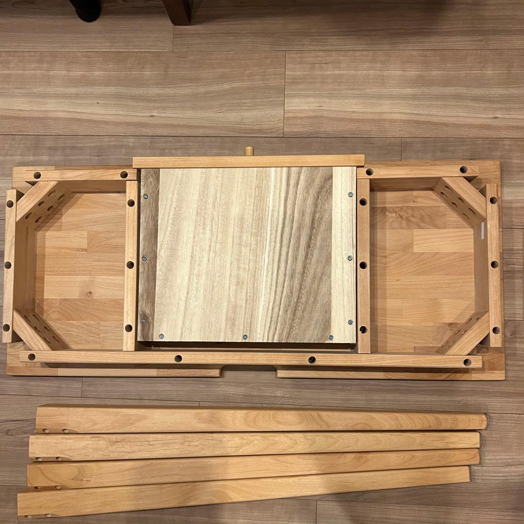 aya ベルメゾン 天然木アルダー材 コンパクトデスク 幅80 奥行35