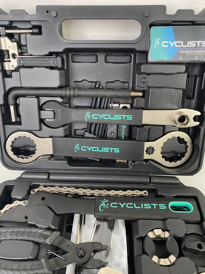 【美品】cyclists 自転車専用工具セット ハンドツール ブラックa0415