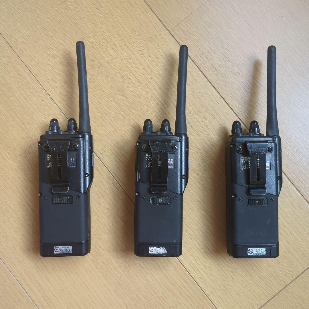 Panasonic RP-3000 トランシーバー 9チャン3台、インカム2台