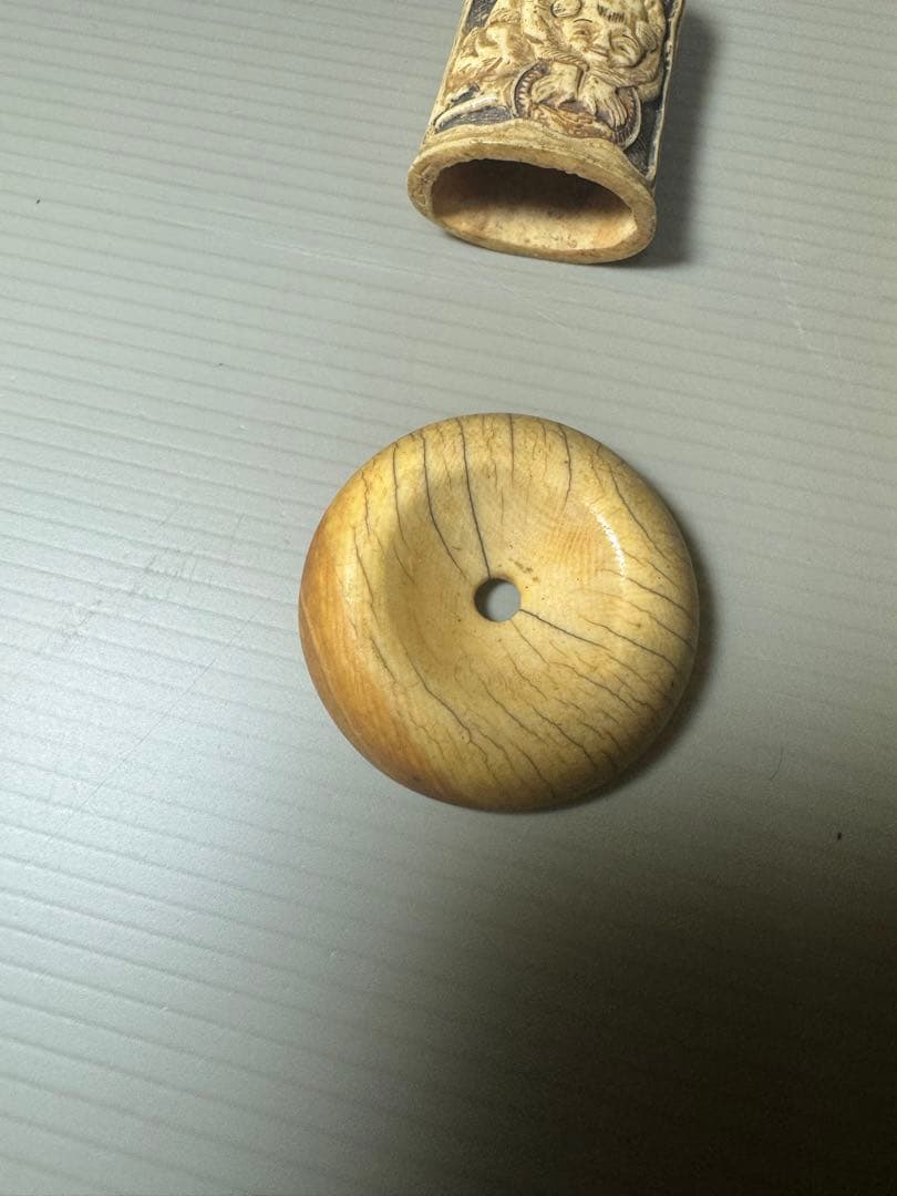 2101 時代物　根付2客　箸4本