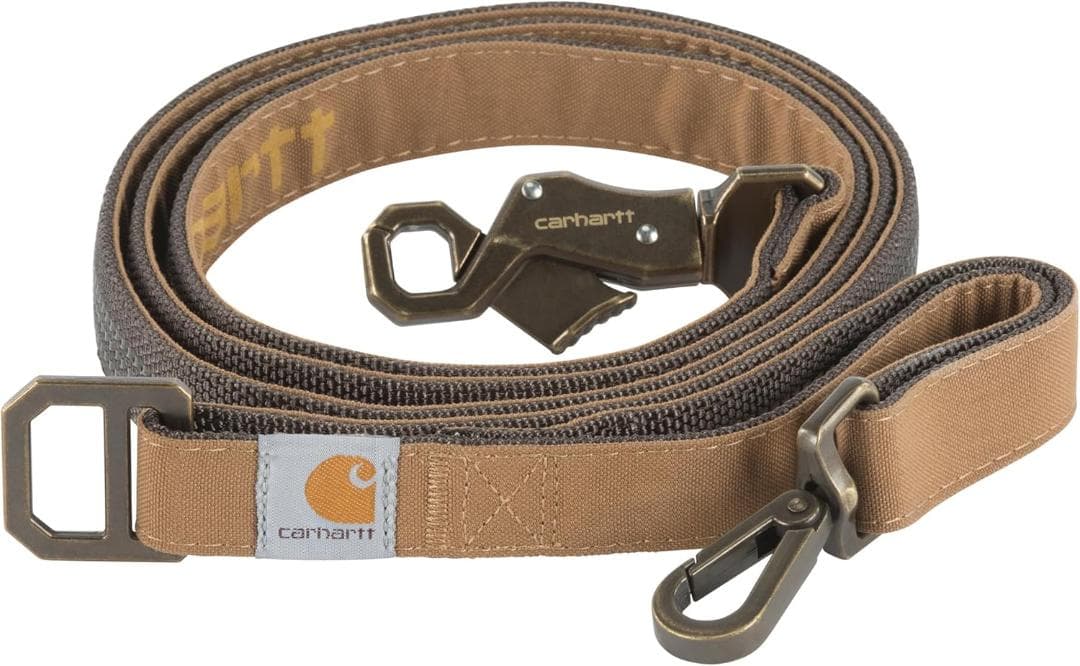 【NEW】Carhartt カーハート 犬用リーシュ(L)＆首輪(M)セット 茶
