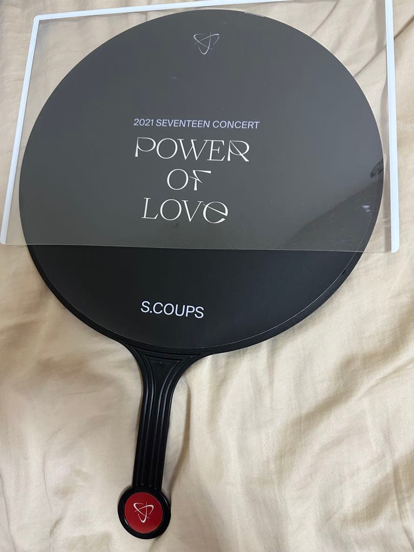 POWER OF LOVE サイン入り　うちわ　エスクプス　セブチ