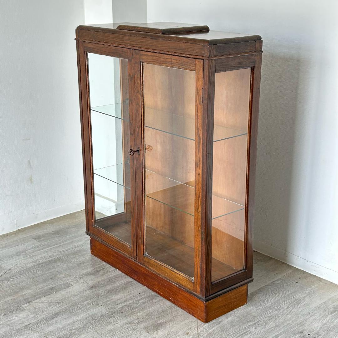 イギリス アンティーク　家具 ディスプレイ キャビネット　1930年頃 509A