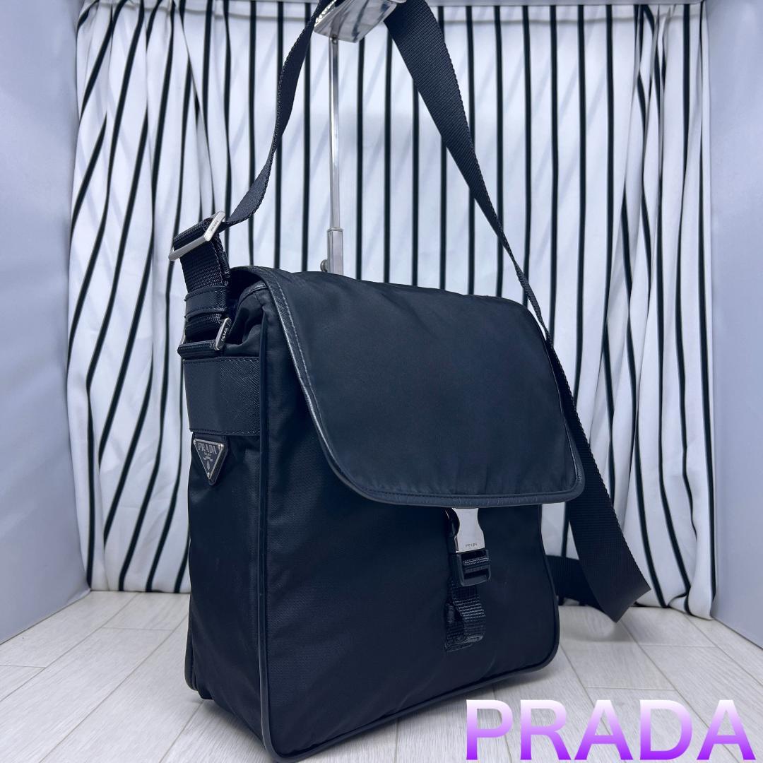 【美品】PRADA×プラダ 斜めがけショルダーバッグ