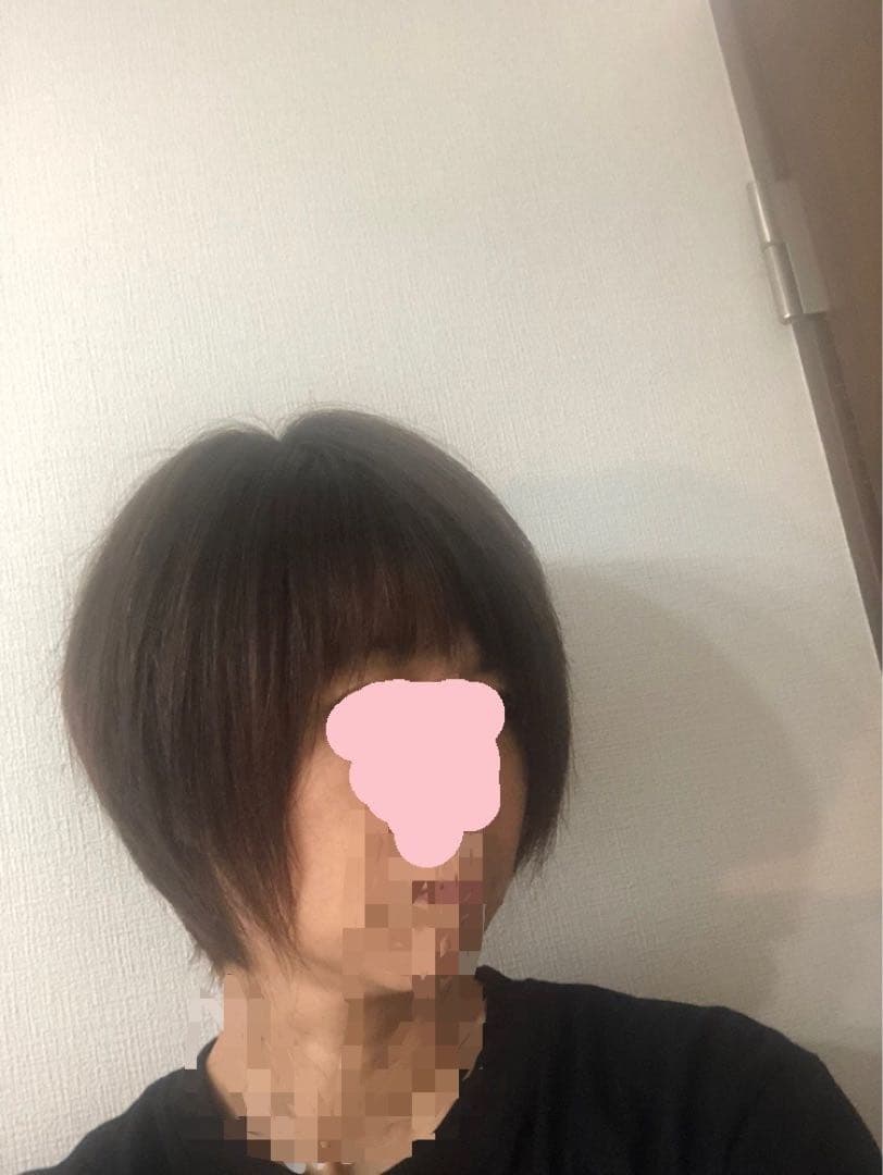 人気の　人毛ショートウィッグ ブラウン系　未使用