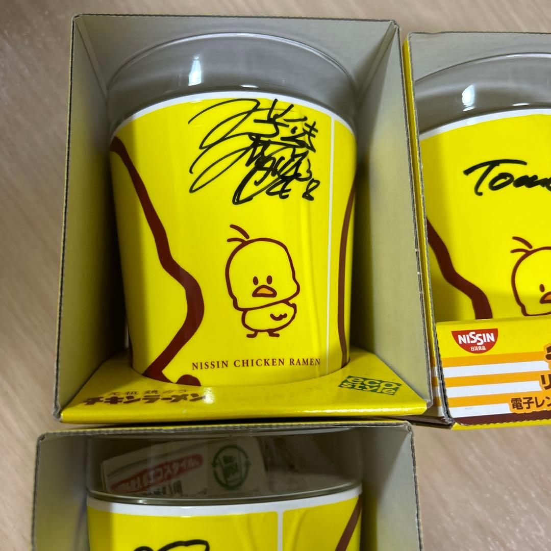 AKB48 チキンラーメン コラボ 直筆サイン入り 板野友美 河西智美 宮崎美穂