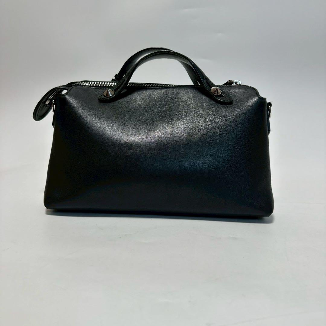 u77【極美品】保存袋付　フェンディ　バイザウェイ　ミディアム 黒　2way.