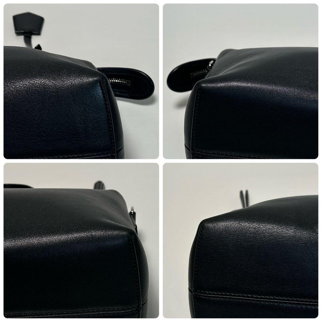 u77【極美品】保存袋付　フェンディ　バイザウェイ　ミディアム 黒　2way.