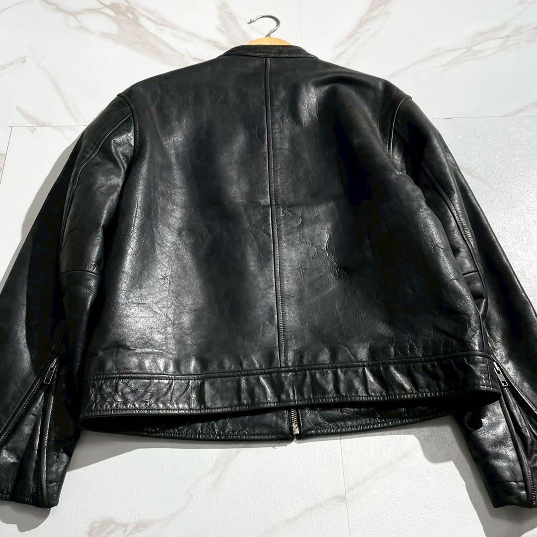 【希少】オールドギャップ カウレザー ライダースジャケット シングル ブラック