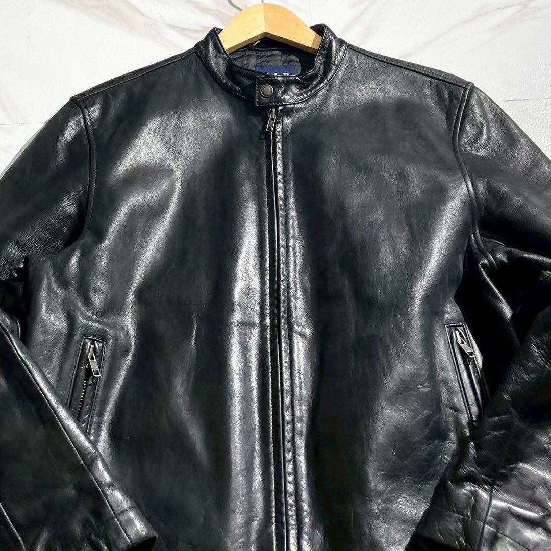 【希少】オールドギャップ カウレザー ライダースジャケット シングル ブラック