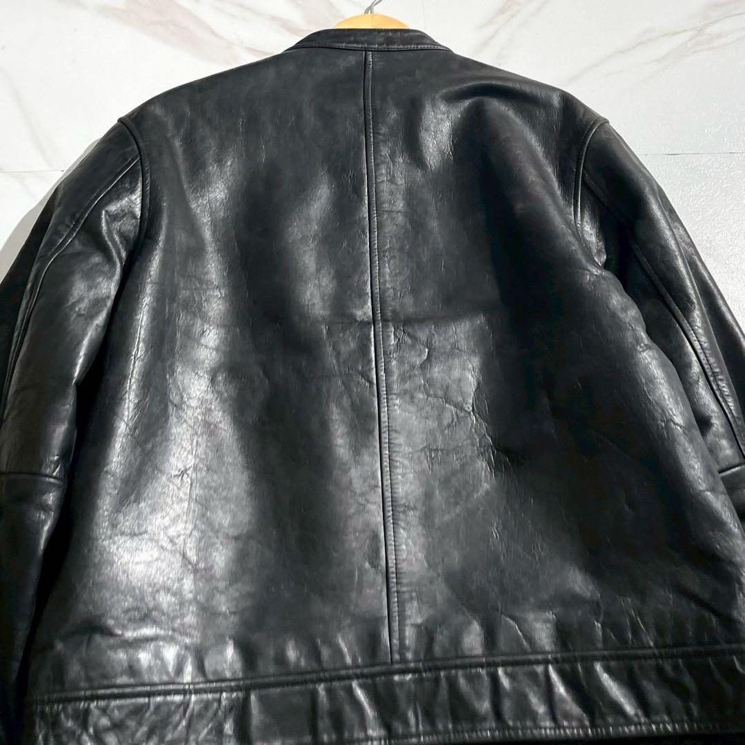 【希少】オールドギャップ カウレザー ライダースジャケット シングル ブラック
