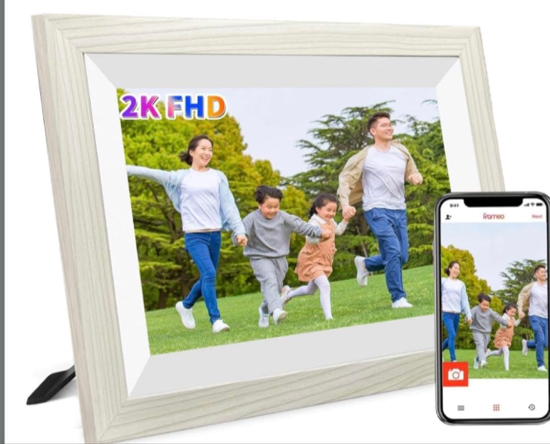 32GB内蔵 デジタルフォトフレーム 10.1インチ 360°自動回転　思い出