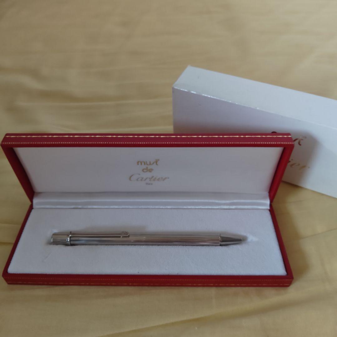 【人気カラー・良品】カルティエ マスト ボールペン ST150054 シルバー