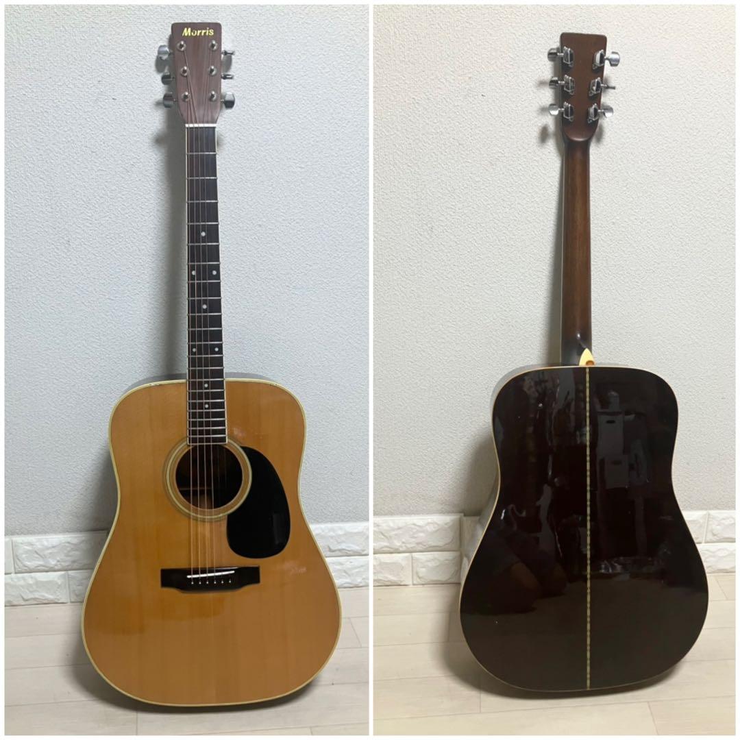 【弦新品】モーリスW-20 楕円幌馬車ラベル アコースティックギター