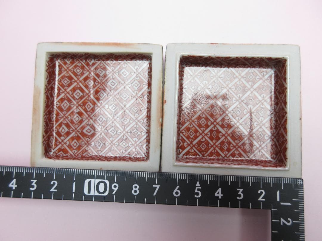 九谷焼 北出不二雄 色絵 小禽文 香合 E03 71215