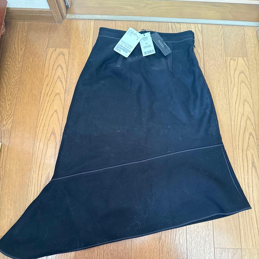 CARVEN ブラックタイトスカート 36