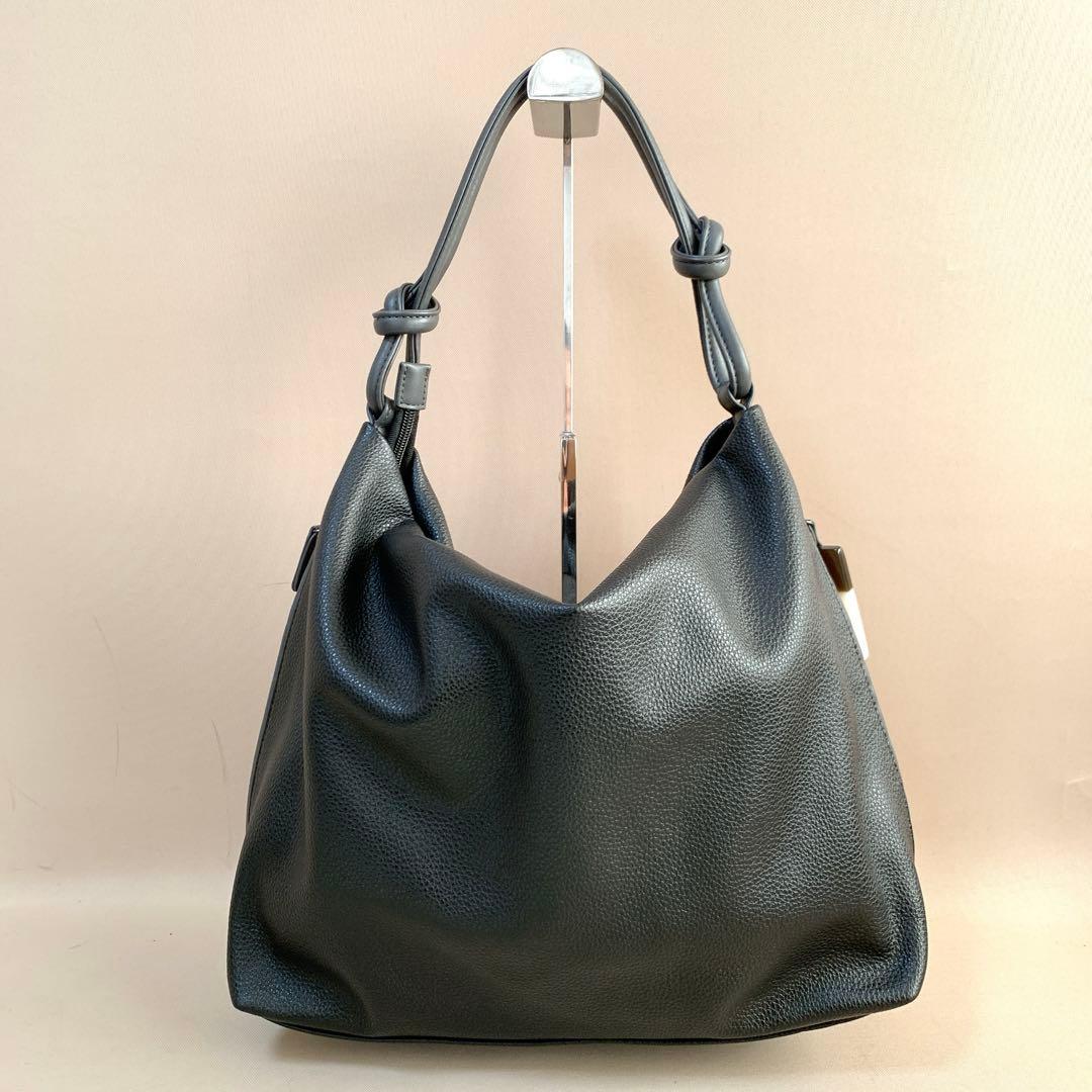 ear PAPILLONNER A4対応 樹脂パーツワンハンドルバッグ　ブラック