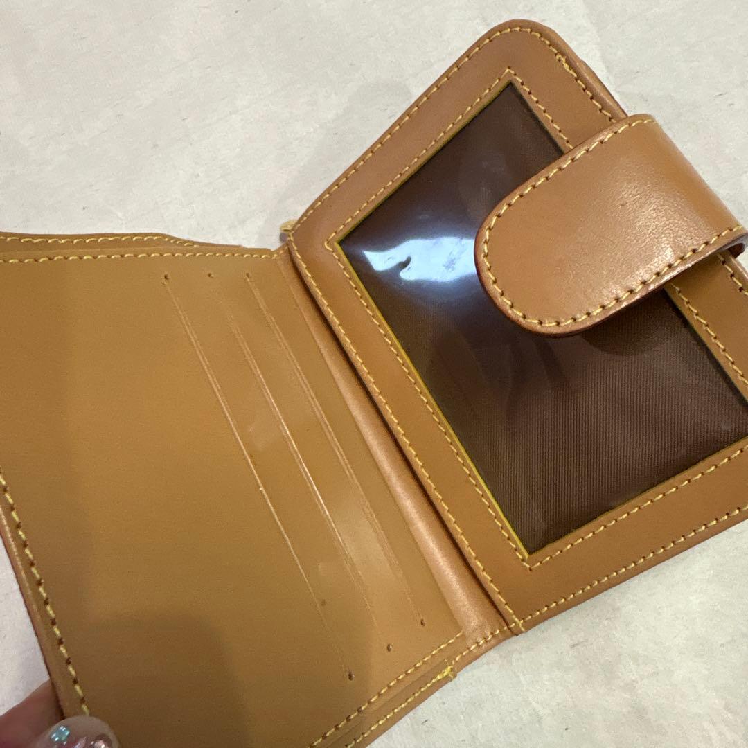 未使用ETRO エトロペイズリー柄ブラウン系 二つ折り財布ファスナーレザー