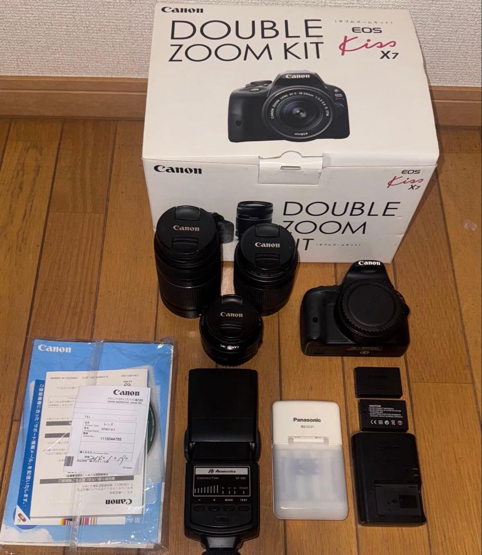 Canon EOS Kiss X7 ダブルズームキット＋単焦点レンズ等