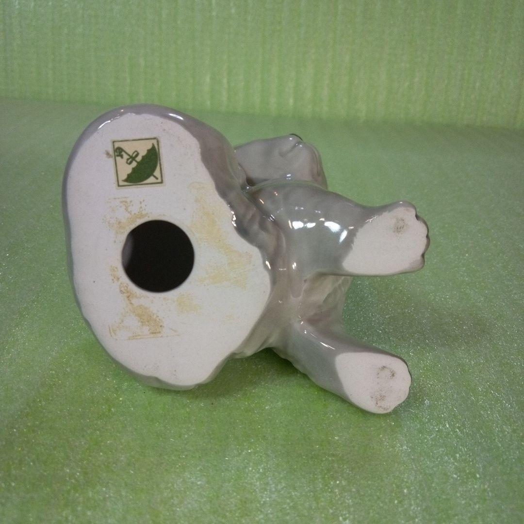 アンティークな猫の置物　サバトラ？　アメリカンショートヘア？