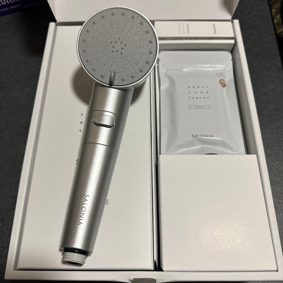 サロニア ファインバブルクリア シャワーヘッド シルバー