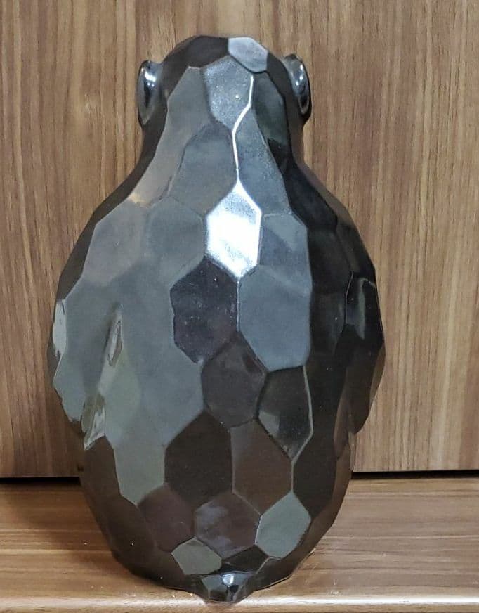 九谷焼　猿の置物　陶秀作