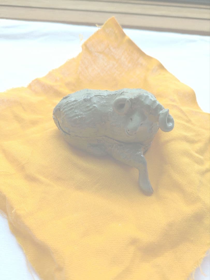 最終値段❗️香合　羊　出雲焼１１代空権作