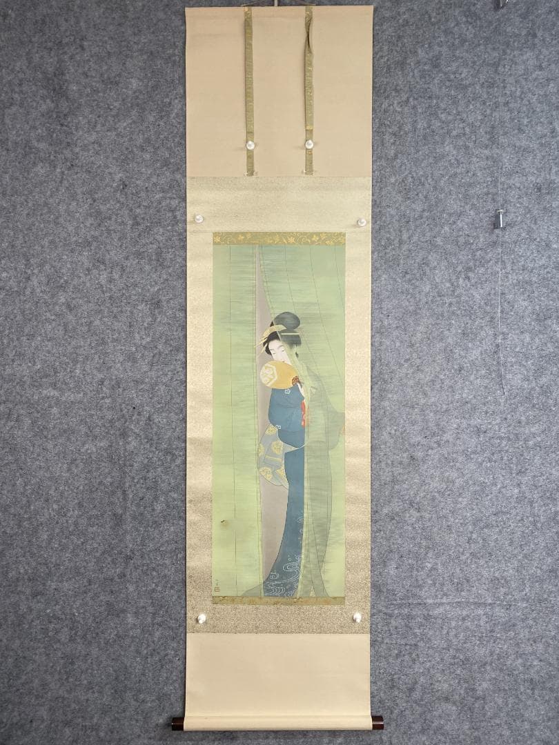 k*n様 上村松園【複製】『新蛍』限定84/200 共箱 美品 美人図 小学館