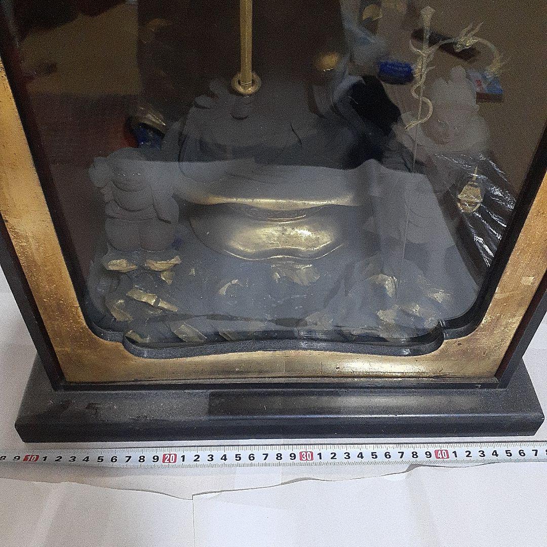 極逸品　清瀧辨財尊天　仏像　朱墨　大型厨子