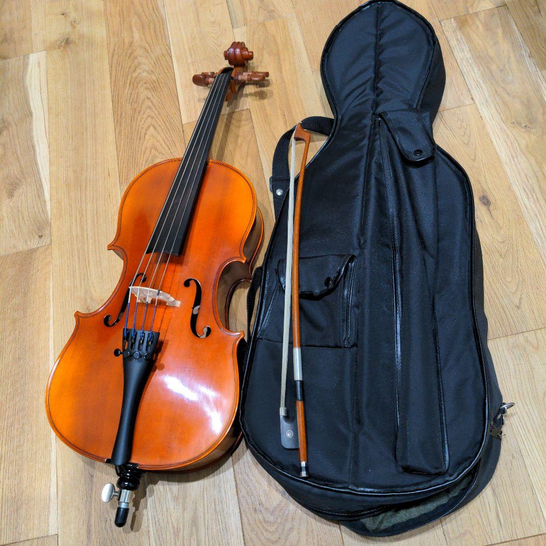 1/8分数チェロ弓ソフトケースセット