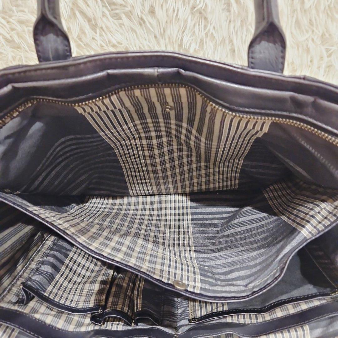 美品 マザーハウス ビジネスバッグ アンティーククラシッレザー A4 ブラック