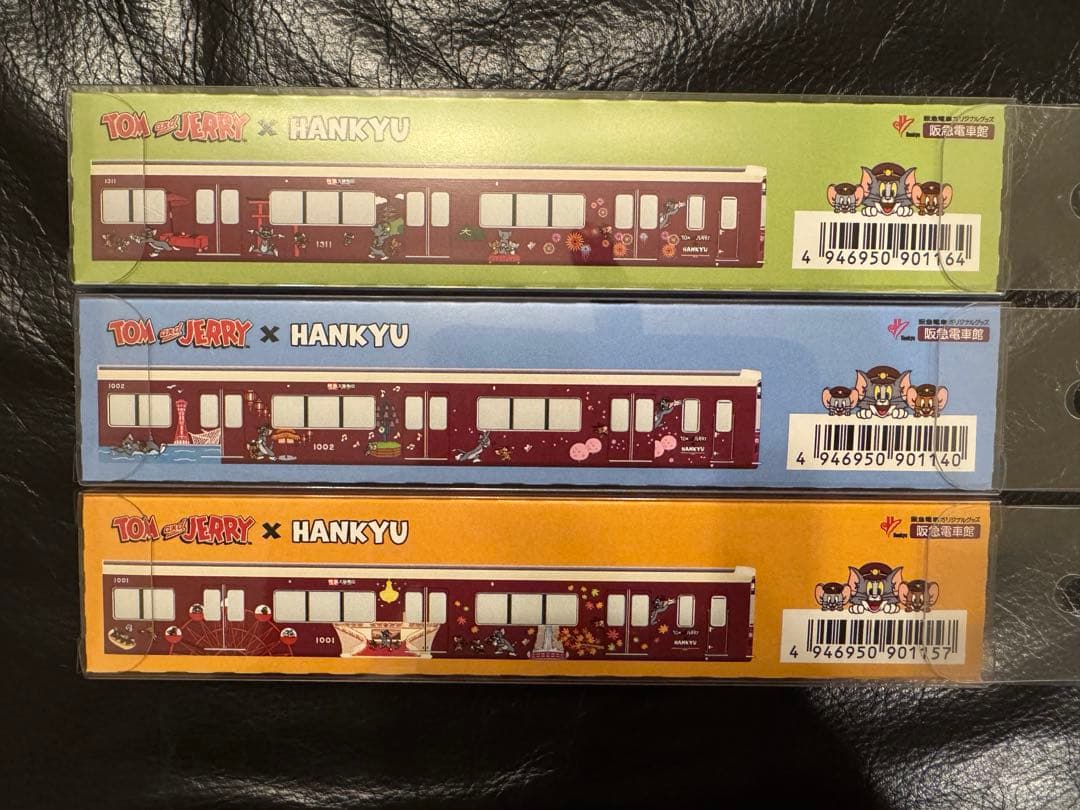阪急電車　トムとジェリー号　ディスプレイモデル3線セット　神戸線　宝塚線　京都線