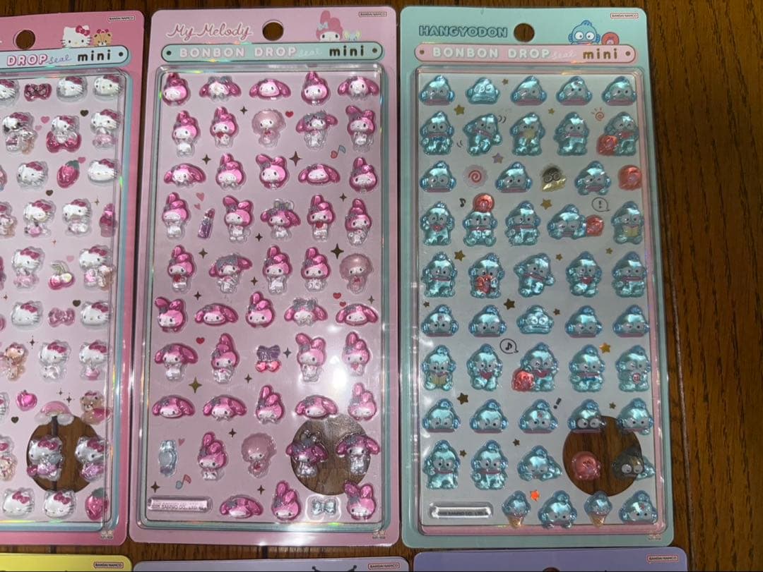 【正規品】ボンボンドロップシール　ミニ　サンリオ　8点セット　コンプリート